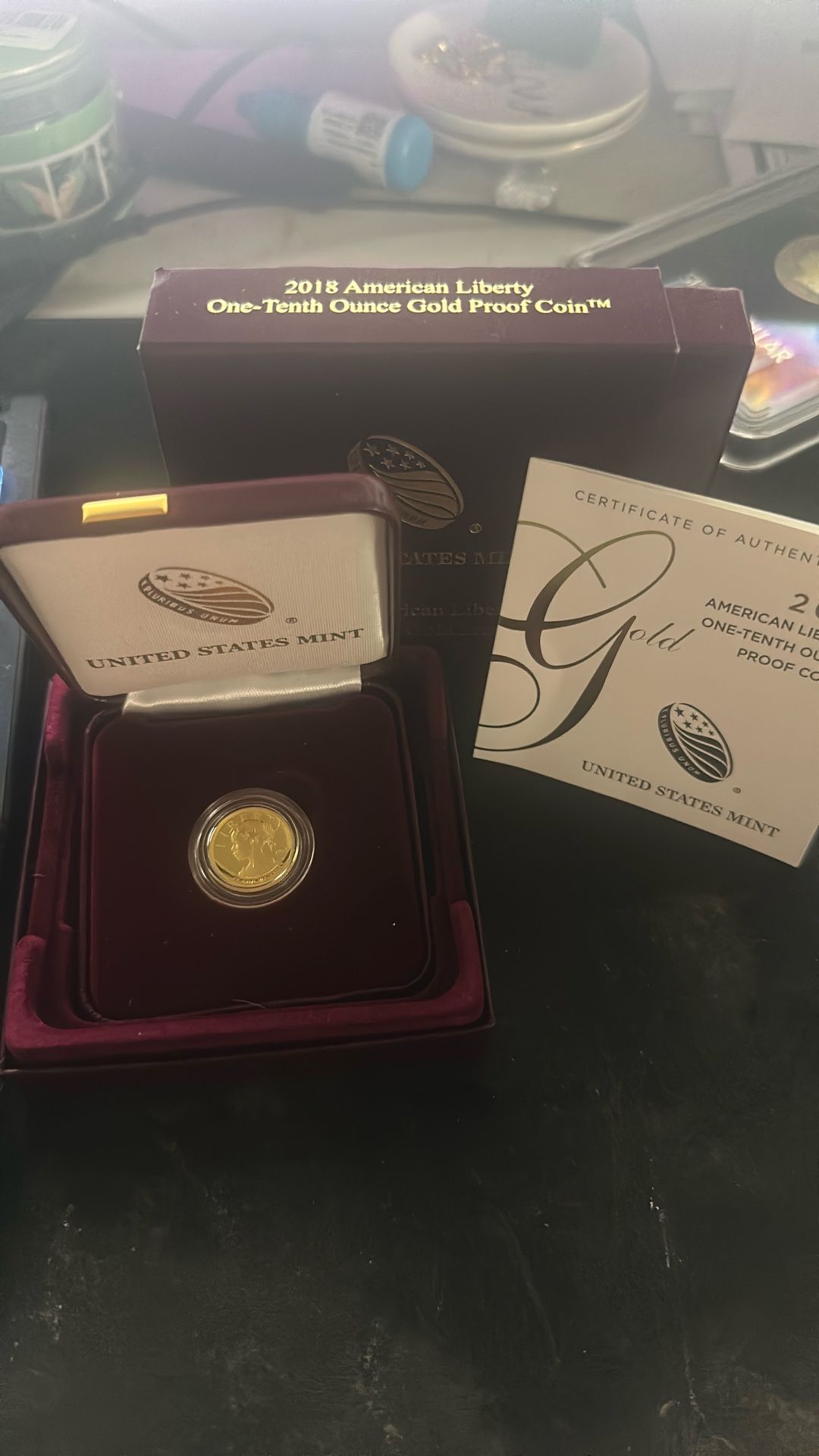 2018 American Liberty 1/10th Gold Proof Coin