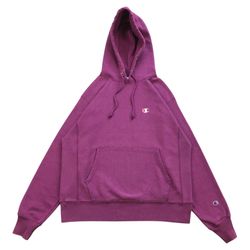 VINTAGE CHAMPION REVERSE WEAVE HOODIE MENS MEDIUM M PURPLE SWEATSHIRT PULLOVER