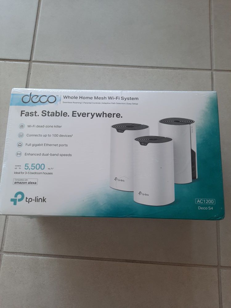 Tp Link Deco s4 Whole Home Mesh Wi-Fi System