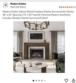 Fireplace mantle brand new!