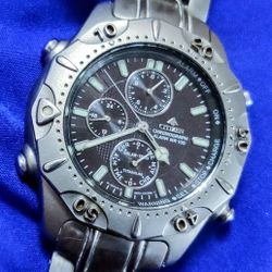 Citizen Promaster Titanium 0855-H10350 Multi function Eco Drive Men’s Watch Collectible