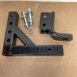 Universal Adjustable 2" TRAILER DRAW DROP BALL MOUNT Receiver Hitch 5,000 LB Cap