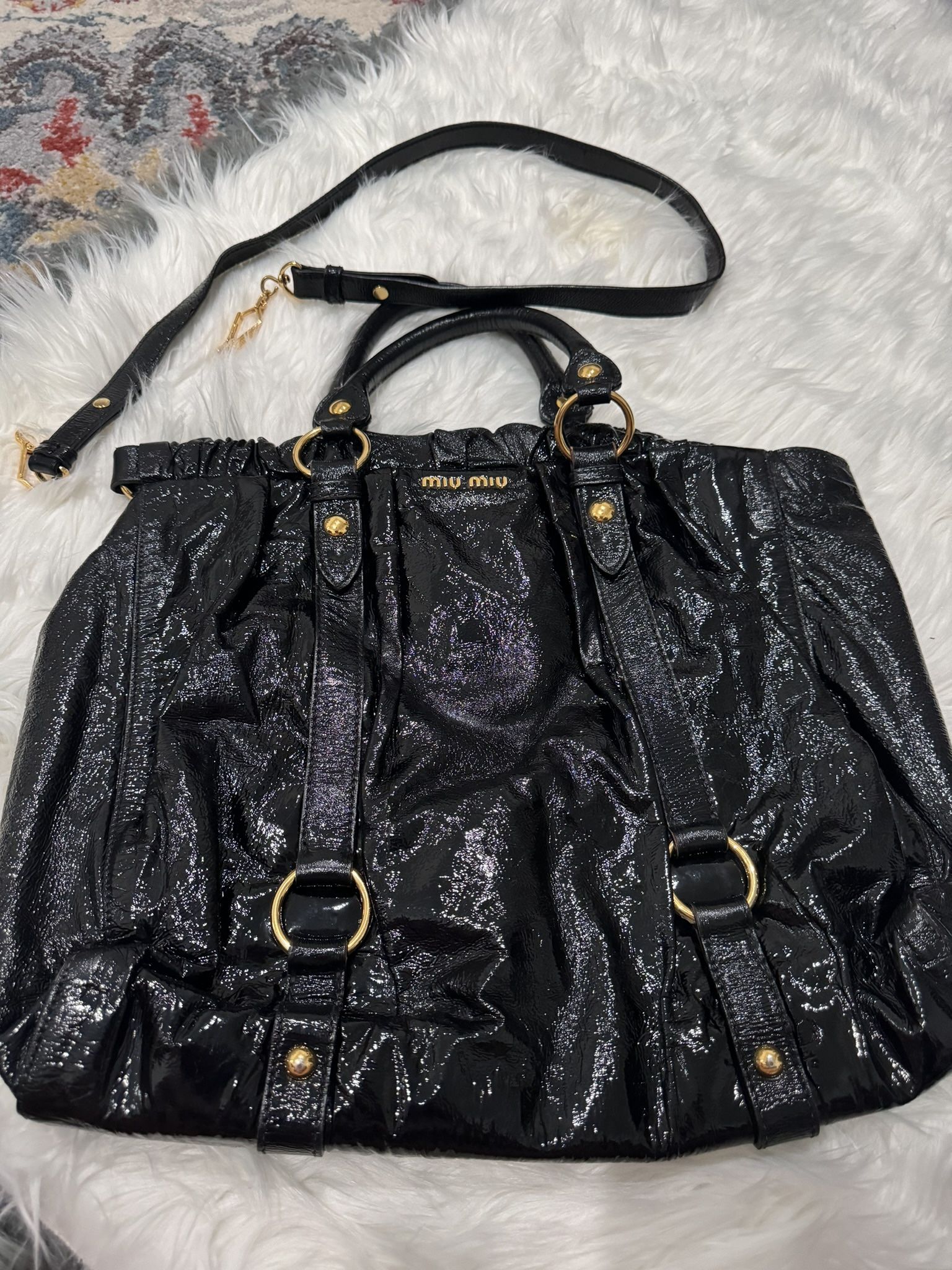 MiuMiu By Prada Satchet Black