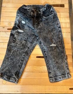 Wonder Nation Distressed Gray Jeans Infant Size 12 Months