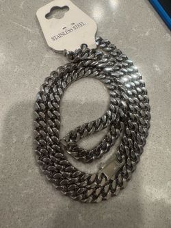 New Stainless Steel Miami Cuban Link 25inch 7mm