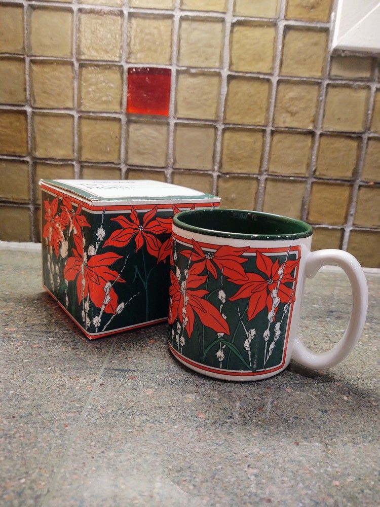 Vintage Christmas Ceramic Mug