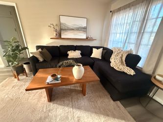 Left Arm Sectional Sofa w/ Pullout Bed