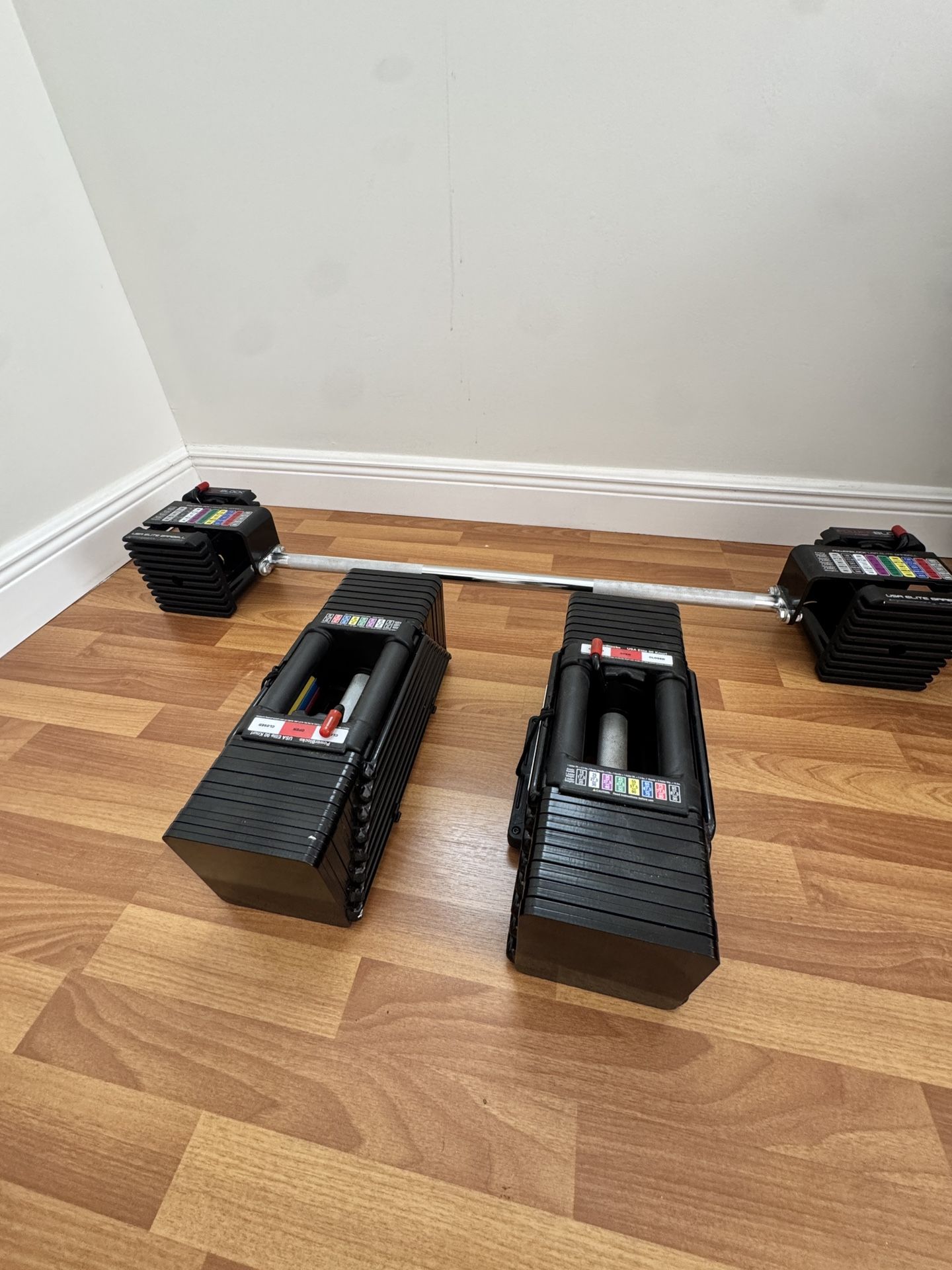 Powerblock USA 90 (Stage 2 & 3 Included) & Has Powerblock Curl Bar