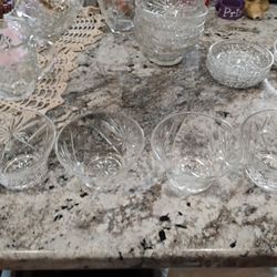 Vintage Anchor Hocking Star Of David Custard Cups 