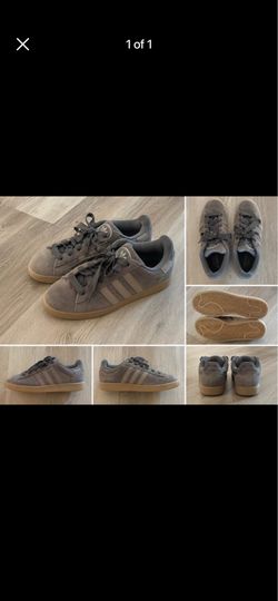 Adidas Originals Campus Sneakers – Gray Suede – Excellent Condition