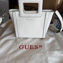 Guess White Purse