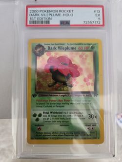 PSA-5 1st Edition Dark Vileplume Holo