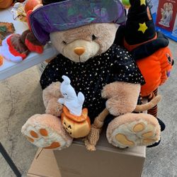 Large Halloween Stuffed Bear