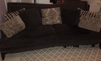 purple sofa
