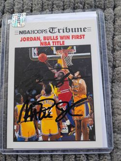 Michael Jordan autograph magic Johnson autograph