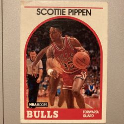 Scottie pippen 1989 NBA Hoops #244 Nm Multiple Bubble Errors