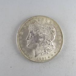 1921 Morgan Silver Dollar -- GREAT NEAR UNCIRCULATED COIN!
