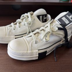 Rick Owen’s DRKSTAR Converse White And Cream