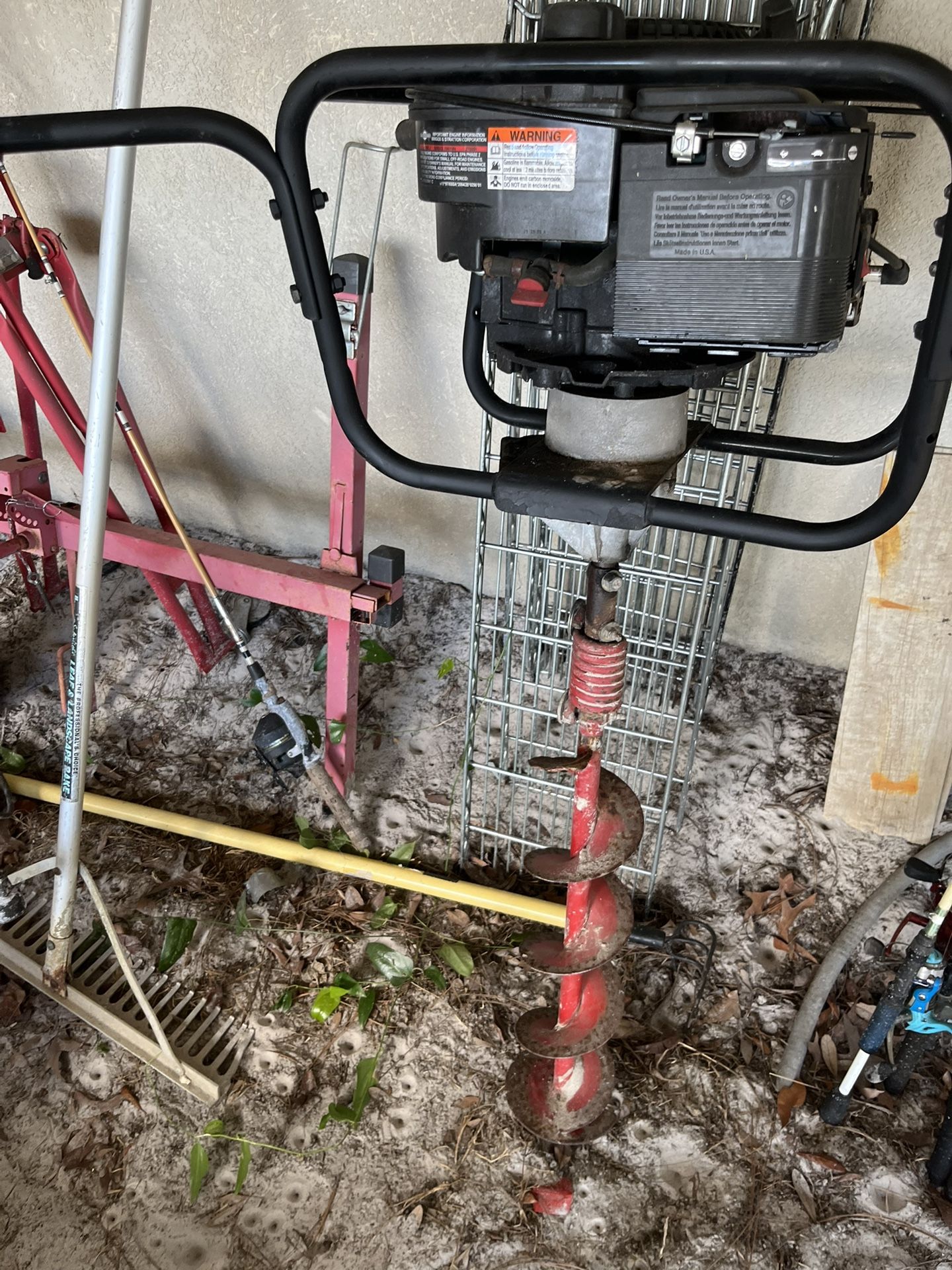 Earthquake 2 Man Auger With 4inch Bit