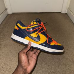 Nike Off White Dunk University Gold Size 10 $250‼️