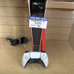 PS5 With Cords and Controller