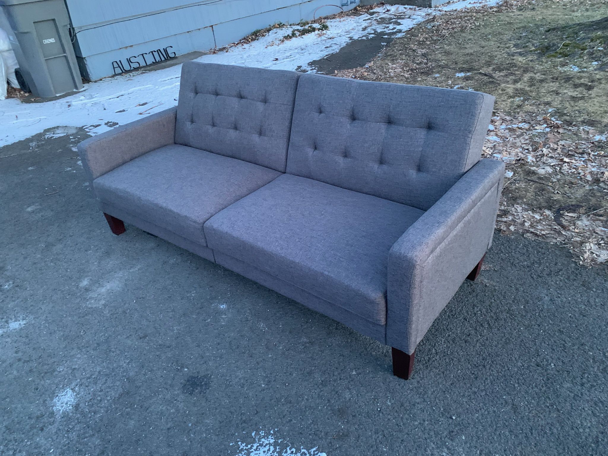 Gray Futon Sofa Great Condition