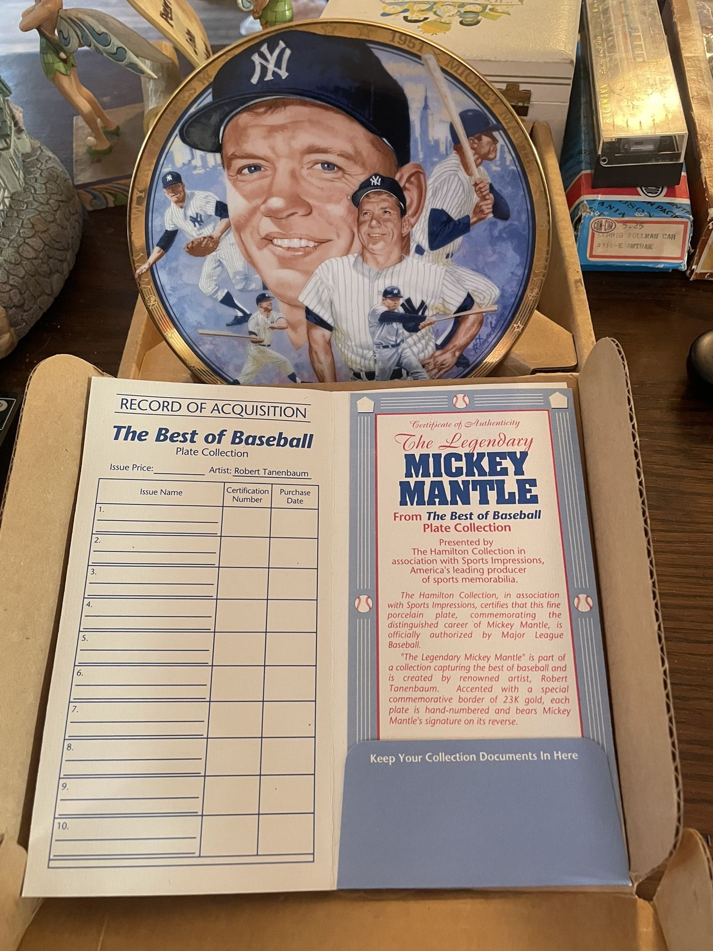 Yankee’s Mickey Mantle Collectors Plate