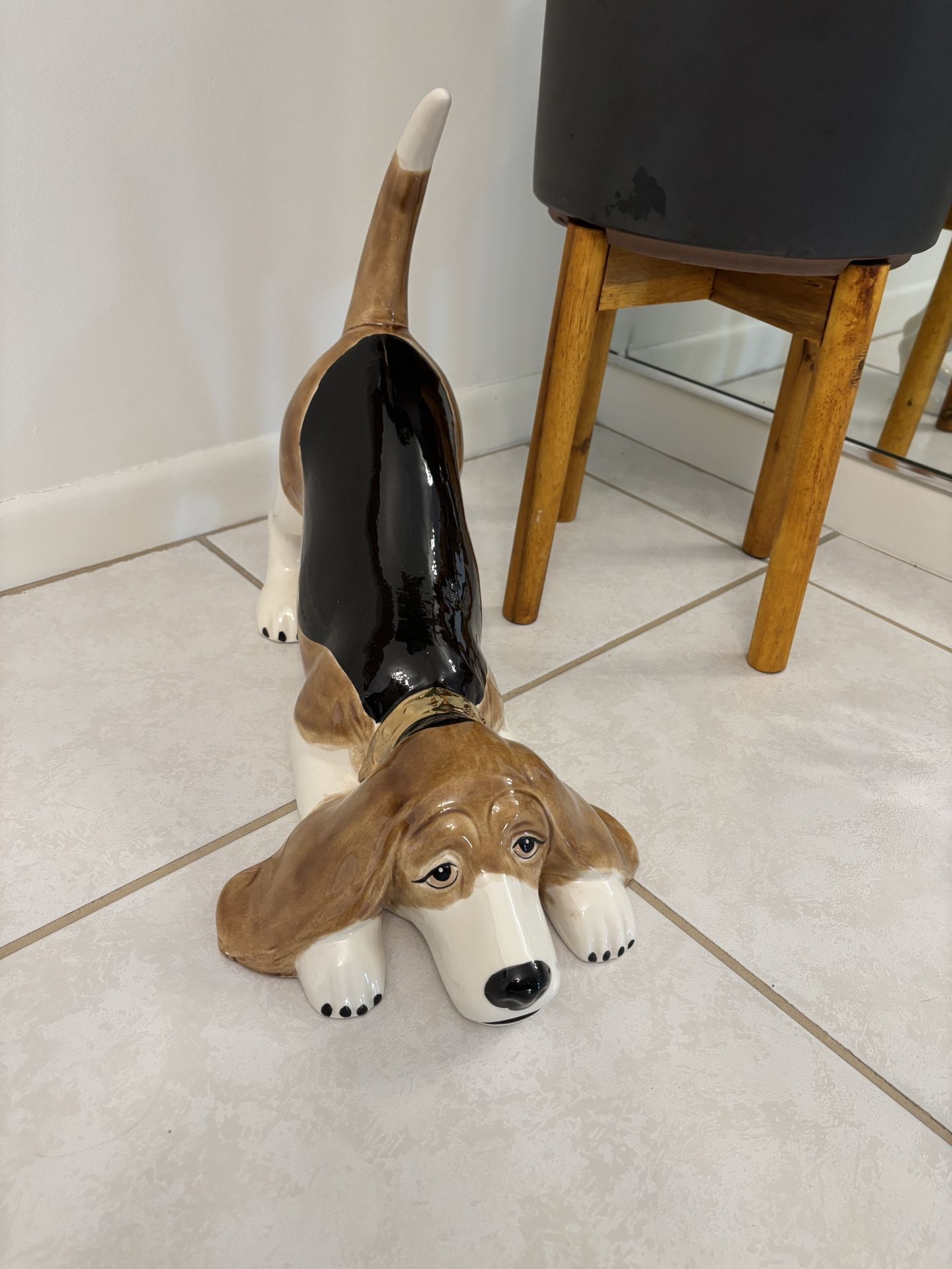 Hound Dog Ceramic Piece