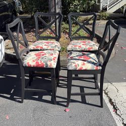 4 High Dining/bar Stool Chairs 