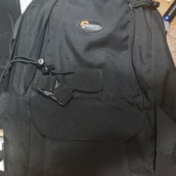 Lowepro Camera Backpack And Four Lenses Cases