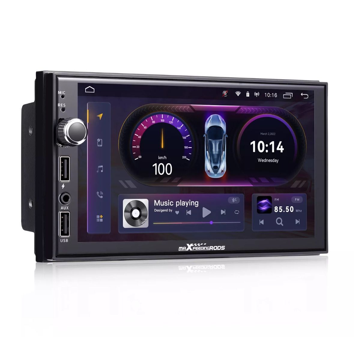 7" Android 12.0 Car Stereo GPS Navigation FM Radio Player Unit CarPlay 2DIN