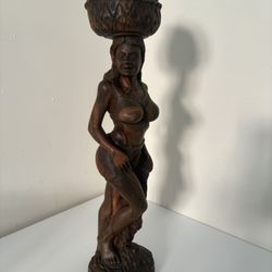 Fruit seller slave, solid guayacán wood