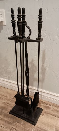 Fireplace Tools, black