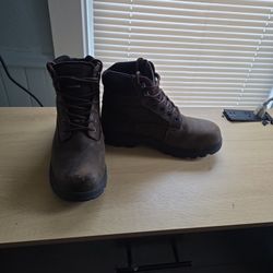 Wolverine Leather Steel Toes Boots Size 9.5