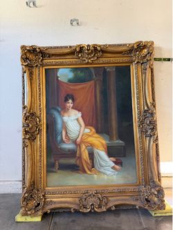 Portrait of Juliette Récamier in a beautiful frame!