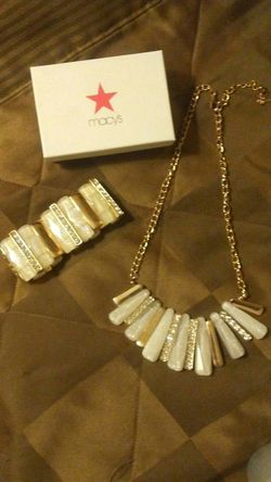 Macy's Matching bracelet and necklace f