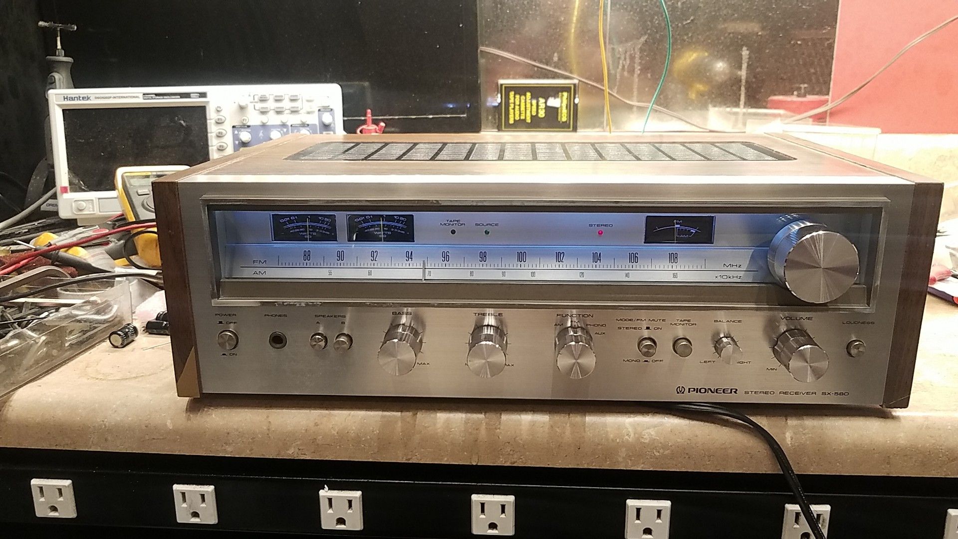 vintage pioneer stereo receiver sx-580