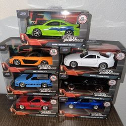 Jada Die Cast Fast And Furious Lot Nissan Skyline Dom’s Mazda Mitsubishi Eclipse 