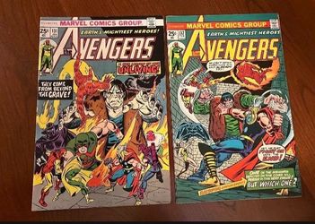 1975 Bronze Age Avengers 131-132 Comics