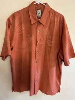 Jamaica Jaxx Polo Men Shirt Bottom Down Short Sleeve Size Large Color Orange 