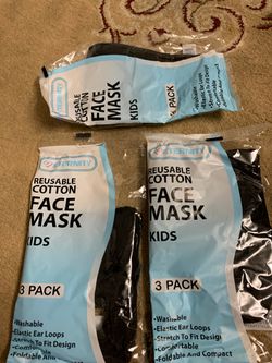 Face mask kids 3 pack