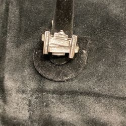 Three Karat White Gold Ring