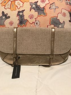 Banana Republic gold clutch