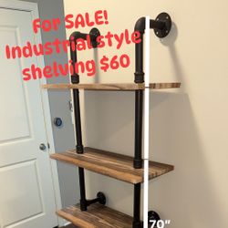 Industrial Style Shelving $60
