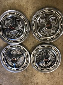 1960’s Chevrolet SS Hubcaps 14”. Set of 4