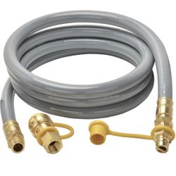 onlyfire 12 Ft 3/4" ID Natural Gas Hose with Quick Connect/Disconnect Fittings for NG/LP Propane Appliances,Grill,Generator,Patio Heater,Pizza Oven,et