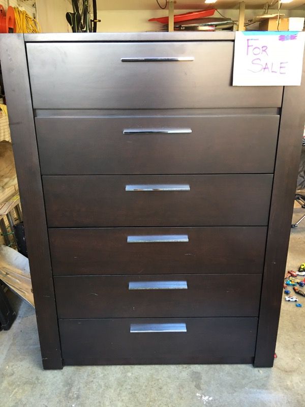O-Palier Solid Wood 6 Drawer Dresser