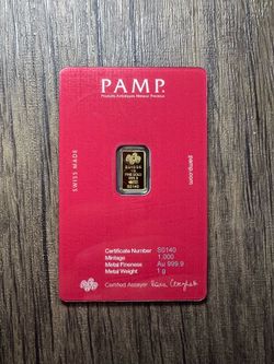 Supreme PAMP Suisse 1G .9999 Gold Bar  (140/1000) limited $1,000