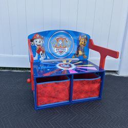 New Paw Patrol Activity Bench/ Kids Desk With Storage 