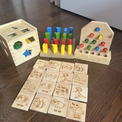 Montessori Wooden Learning Toys – Bundle or Sold Separately